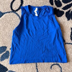 blue lululemon tank top